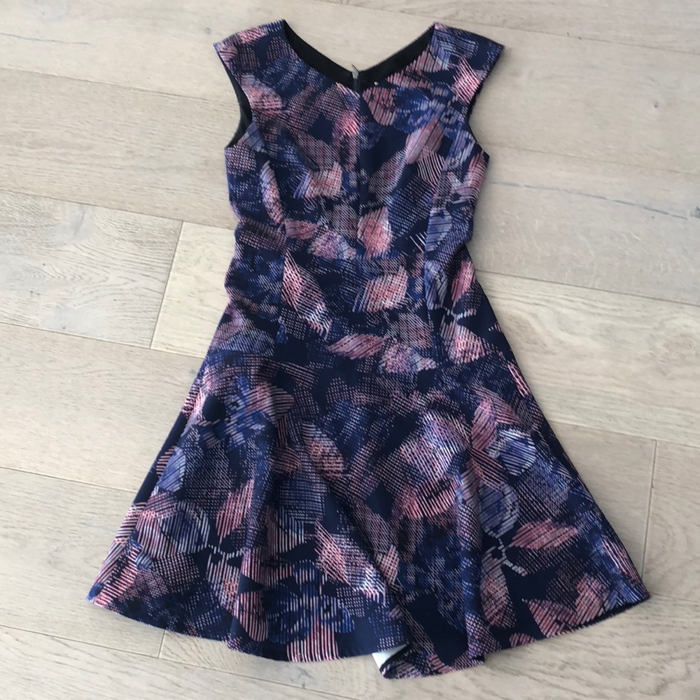 Rebecca Taylor v-neck fit and flare dress